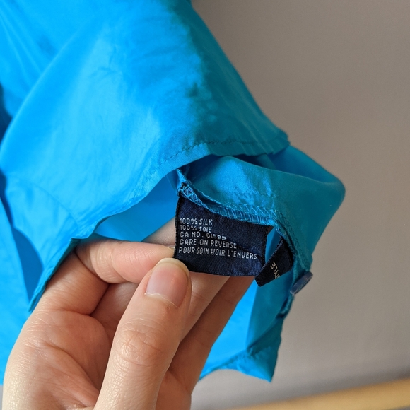 Daniel Hecter 100% Silk Shirt - Picture 5 of 7